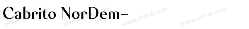 Cabrito NorDem字体转换 Cabrito NorDem字体转换
